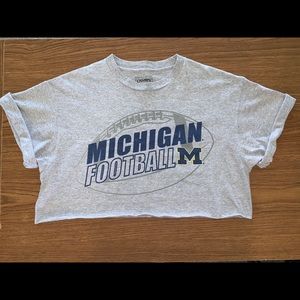 Vintage University of Michigan Football Crop Top